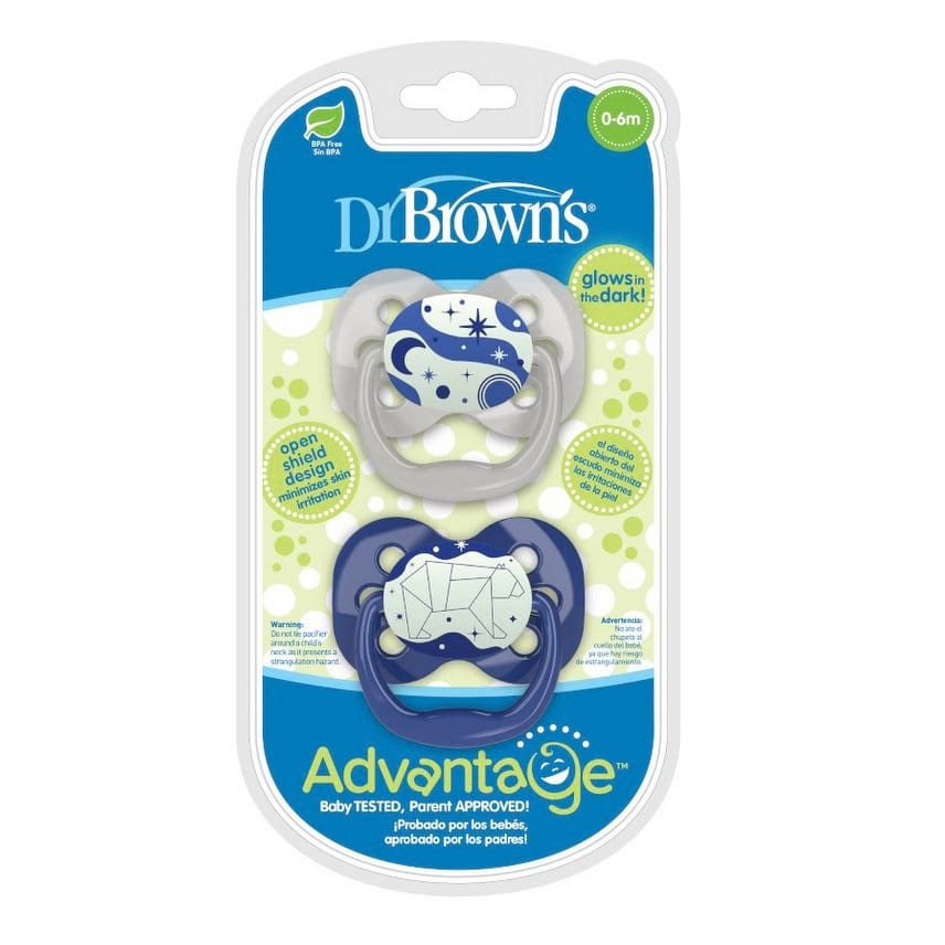 Dr Browns – Πιπίλα Σιλικόνης Νυκτός Advantage 0-6m Αρκούδα Μπλε 2τμχ. Dr Browns – Πιπίλα Σιλικόνης Νυκτός Advantage 0-6m Αρκούδα Μπλε 2τμχ.